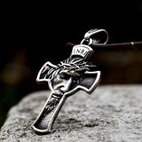 Beier Men's Stainless Steel Jesus Cross Necklace
