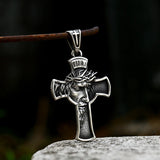 Beier Men's Stainless Steel Jesus Cross Necklace