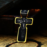 BeierJesus Cross Men's Stainless Steel Crucifix Pendant Necklace
