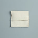 Beige Microfiber Jewelry Gift Bags 8x8cm Wedding Favors For Guests