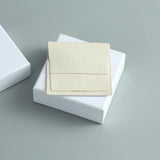 Beige Microfiber Jewelry Gift Bags 8x8cm Wedding Favors For Guests