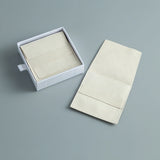 Beige Microfiber Jewelry Gift Bags 8x8cm Wedding Favors For Guests