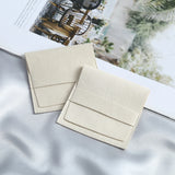 Beige Microfiber Pouches Small Jewelry Velvet Bag for Earrings Necklace