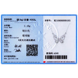 Beitil Butterfly Necklace 925 Sterling Silver Romantic Wedding Jewelry