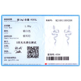 Beitil 925 Silver Snake Stud Earrings Women's Minimalist Fine Jewelry
