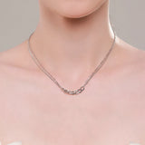 Beitil 925 Silver Pendant Necklace Wedding Jewelry