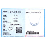 Beitil 925 Silver Chain Pendant Necklace Dazzling CZ Party Jewelry