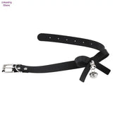 Leather Bell Choker Necklace Cat Cosplay Bow Collar Gothic Jewelry