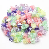 Orchid Shaped Macaron Acrylic Beads - Jewelry Making Accessories