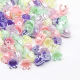 Orchid Shaped Macaron Acrylic Beads - Jewelry Making Accessories