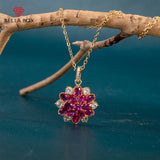 Bella Box Red Corundum Women Necklace