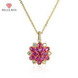 Bella Box Red Corundum Women Necklace