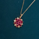 Bella Box Red Corundum Women Necklace