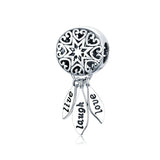 925 Silver Popcorn Beads Mom Charms Beer Mug Bracelet Bangle DIY Jewelry