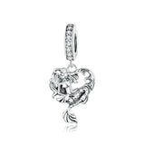 Bellafay Customed Tortoise Pendants 925 Silver Heart Beads Pineappe DIY Jewelry
