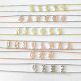 Characteristic Necklace Old English Alphabet Necklace