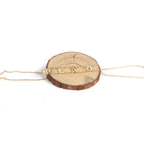 Characteristic Necklace Old English Alphabet Necklace