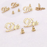 Alphabet Pattern Titanium Steel Earrings - Gift for Her