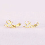 Alphabet Pattern Titanium Steel Earrings - Gift for Her