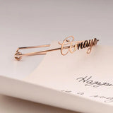Stainless Steel Letter Adjustable Bracelet