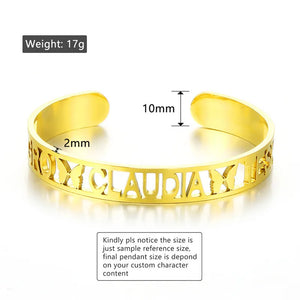 Personalized Couple Bracelets Open Men And Women Bracelets