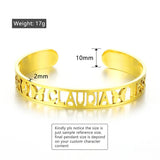 Personalized Couple Bracelets Open Men And Women Bracelets
