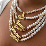Stainless Steel Freshwater Pearl Necklace