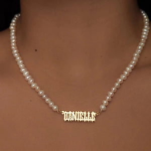 Stainless Steel Freshwater Pearl Necklace