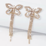 Diamond Butterfly Tassel Earrings - Elegant and Versatile Lady Earrings