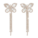 Diamond Butterfly Tassel Earrings - Elegant and Versatile Lady Earrings