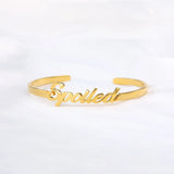 Stainless Steel English Name Letter Charm Bracelet Personalized Jewelry