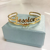 Stainless Steel Name Letter Bracelet Birthday Gift