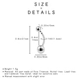 Titanium Zircon Navel Piercing Rings