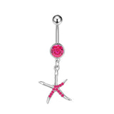 Starfish Shells Stainless Steel Belly Button Ring for Women