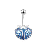 Starfish Shells Stainless Steel Belly Button Ring for Women