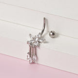 Stainless Steel Bee Butterfly Belly Button Ring Navel Ring