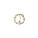 Stainless Steel Round Top Mount Belly Piercing