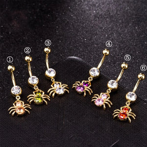 Spider Navel Ring Stainless Steel Belly Button Ring