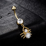 Spider Navel Ring Stainless Steel Belly Button Ring