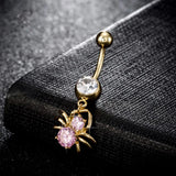 Spider Navel Ring Stainless Steel Belly Button Ring