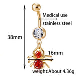 Spider Navel Ring Stainless Steel Belly Button Ring