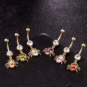 Spider Navel Ring Stainless Steel Belly Button Ring