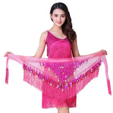 Gradient Triangle Belly Dance Hip Scarf Tassel Waist Chain