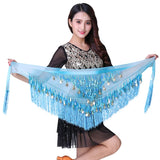 Gradient Triangle Belly Dance Hip Scarf Tassel Waist Chain
