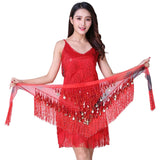 Gradient Triangle Belly Dance Hip Scarf Tassel Waist Chain