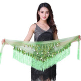 Gradient Triangle Belly Dance Hip Scarf Tassel Waist Chain