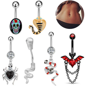 Sexy Punk Belly Piercing Belly Button Ring Body Piercing Jewelry