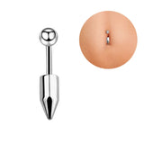 Bullet Stainless Steel Belly Button Ring