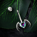 Heart Shaped Belly Ring Stainless Steel Navel Piercing