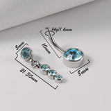 Stainless Steel Navel Ring Belly Piercing Body Jewelry
